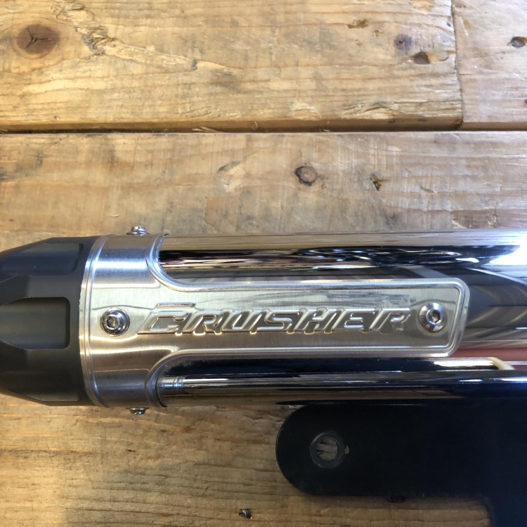 Maverick Crusher slip-on exhaust silencers for Indian Scout models